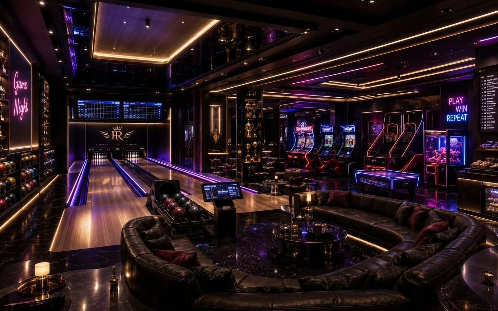 Tampilan meja roulette dan area angka pada kasino mobile FOR4D